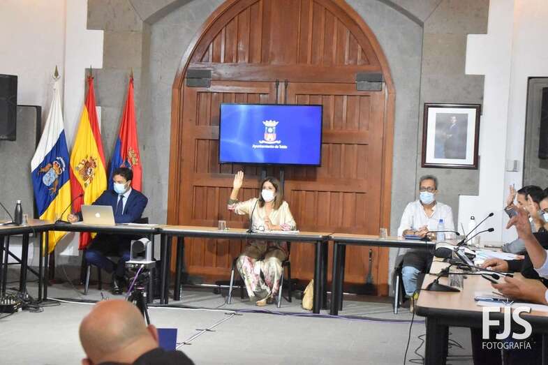 Imagen de archivo de un reciente Pleno del Ayuntamiento de Telde/TA.